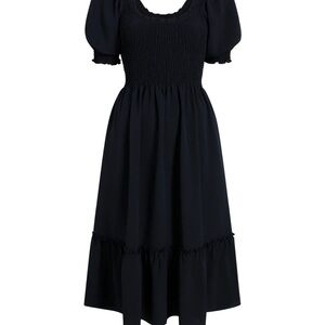 Elegant Black Midi Dress